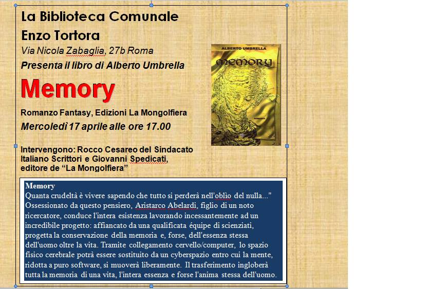 Presentazione libro Memory